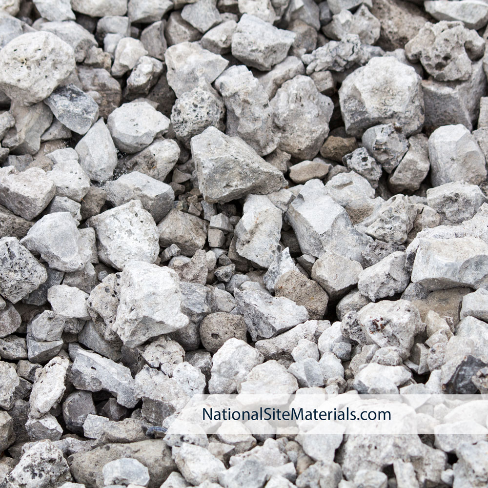 Crushed Recycled Concrete - Aggregate Materials from National Site Materials 888-237-2746