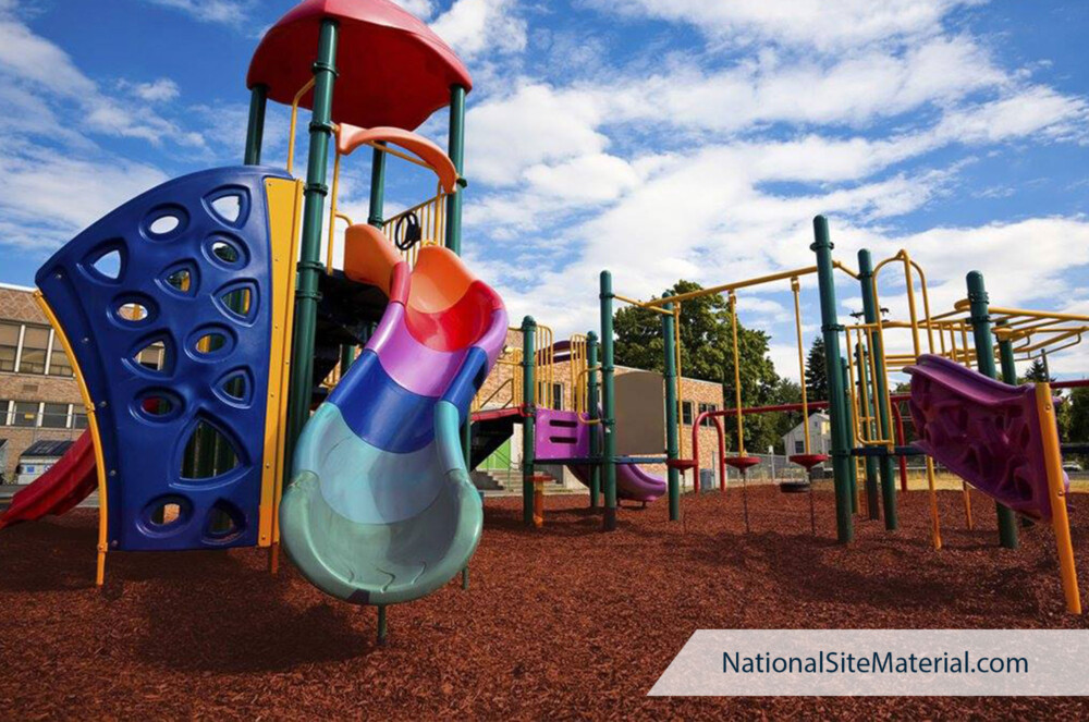 Rubber Mulch for Playgrounds from National Site Materials