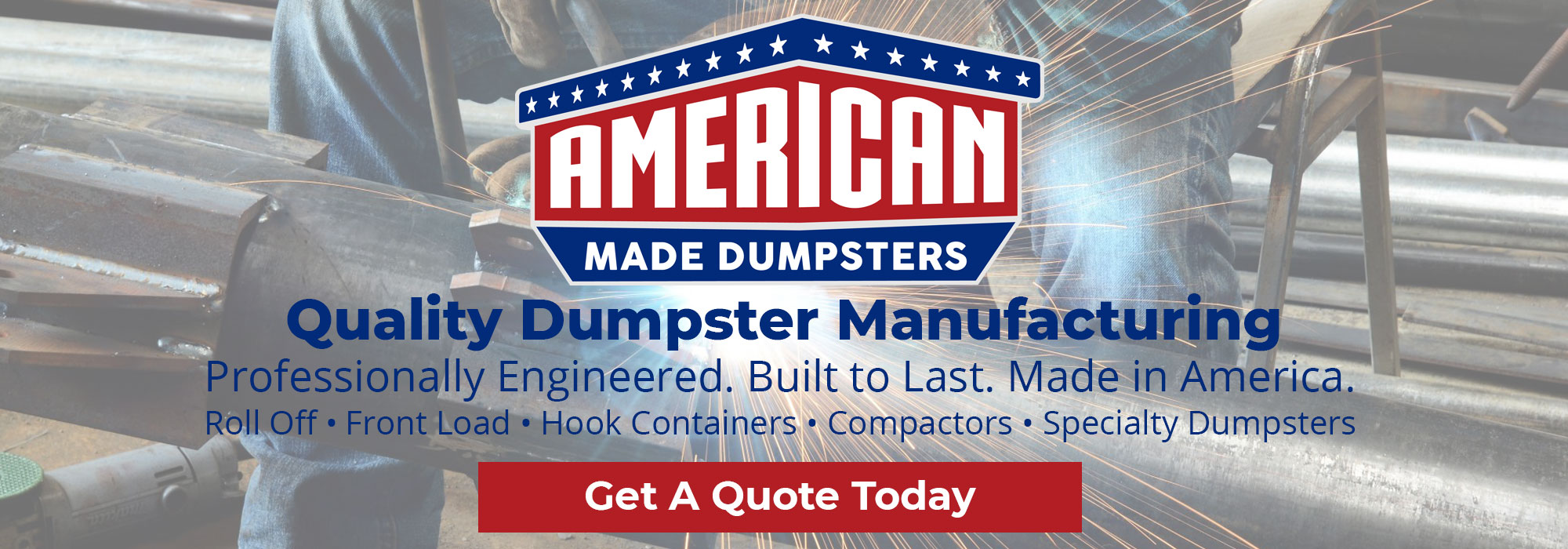 American Made Dumpsters Banner Ad
